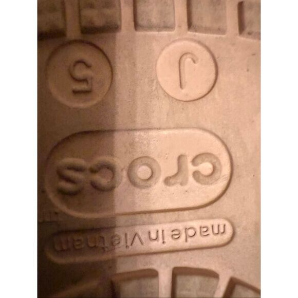 Crocs Girls Bling Chain Charm Jibbitz Classic Clog Sandals Pink Size 5 - Picture 8 of 13